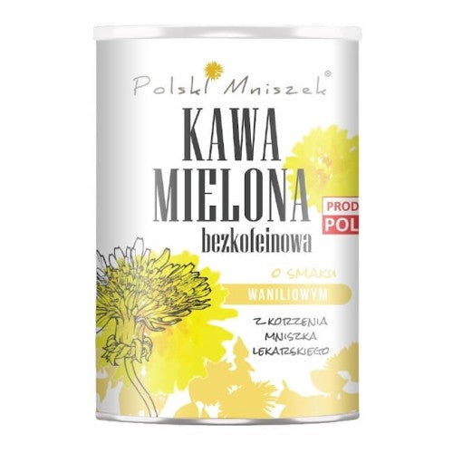 Alternatywna kawa mielona z korzenia mniszka lekarskiego waniliowa 150g Polski Mniszek