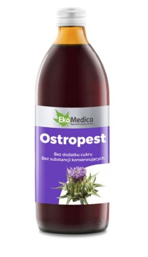 Sok z ostropestu 100% 500 ml ekamedica