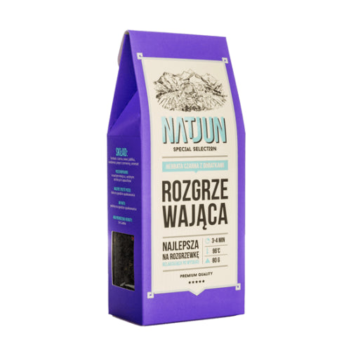 Herbata czarna rozgrzewająca 80g natjun