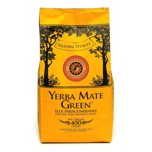 Yerba Mate Green Papaja Guarana 400g Natural Vitality