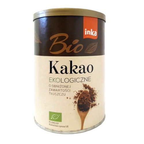 Bio kakao ekologiczne o obniżonej zawartości tłuszczu 150g inka